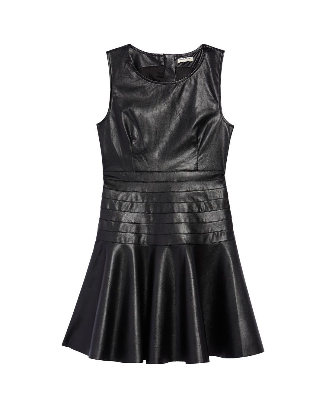 FAUX LEATHER DRESS (S)