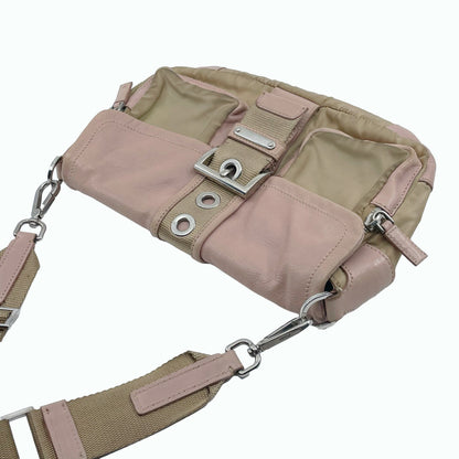 Prada nylon & leather shoulder bag