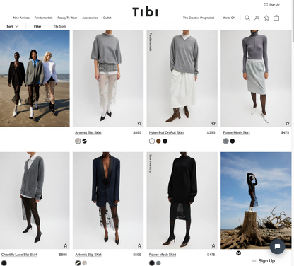 Tibi silk skirt (S)