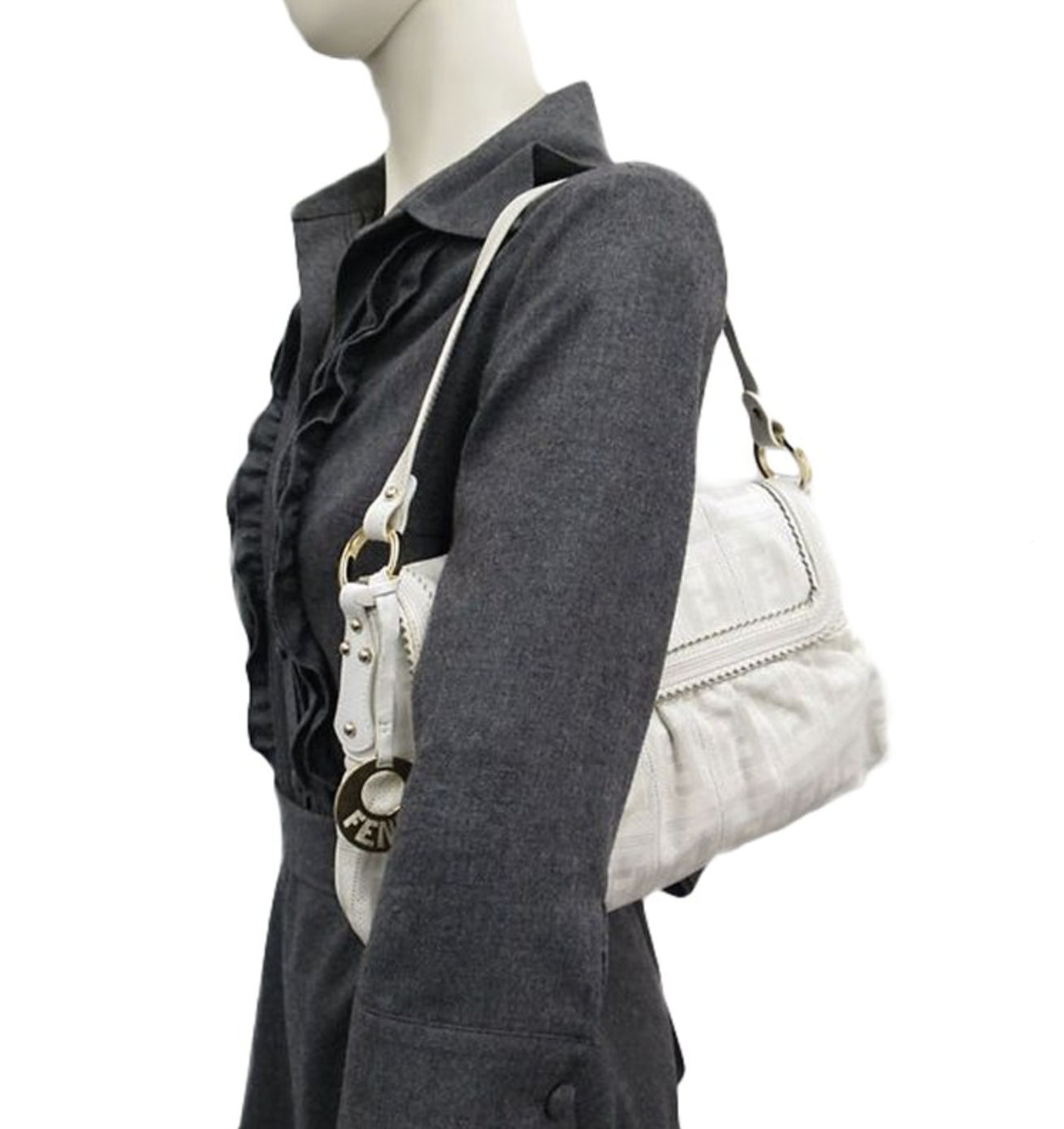 FENDI ZUCCA CHEF SHOULDER BAG