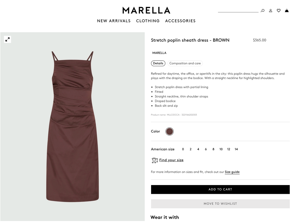 MARELLA ITALY DRESS (M)