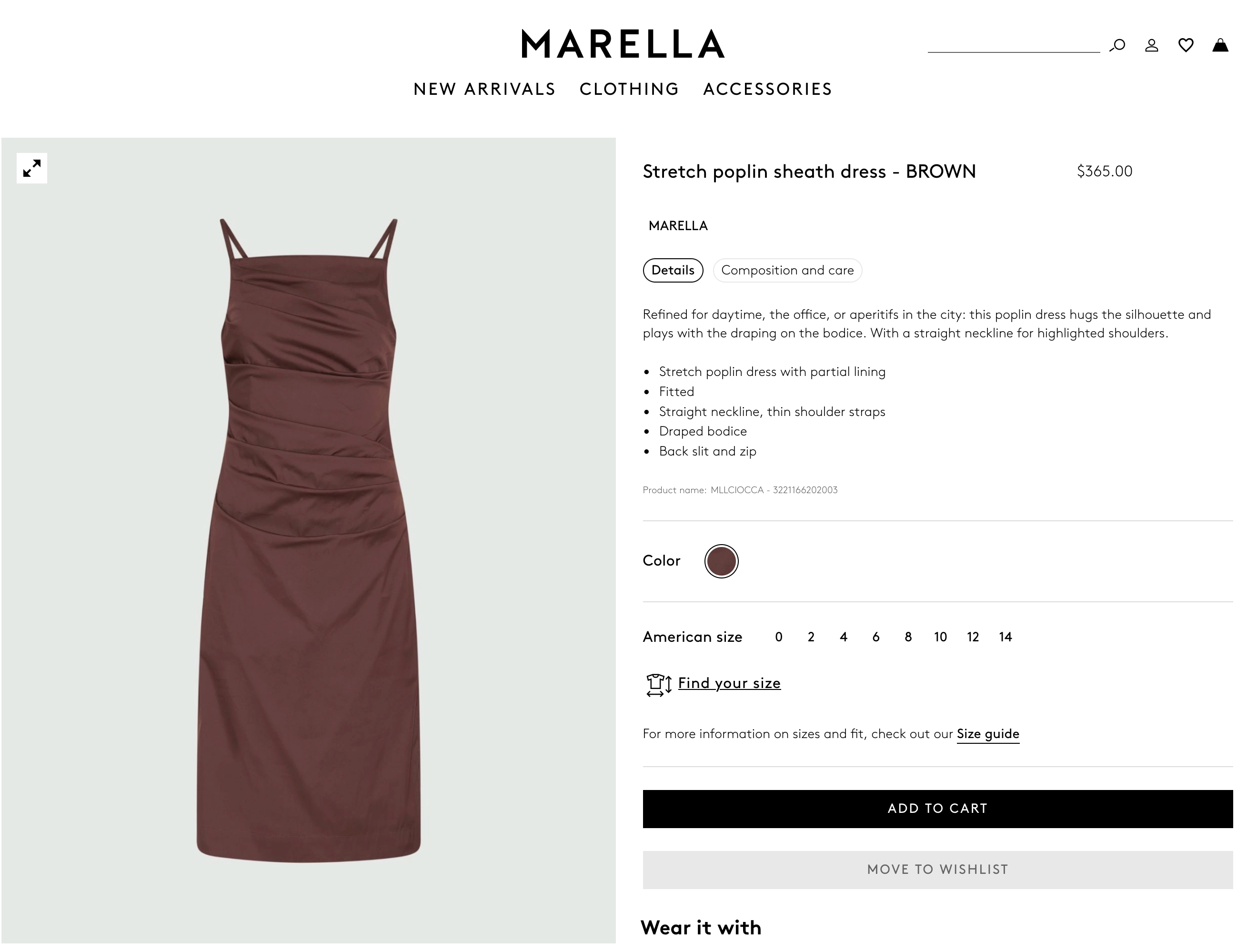 MARELLA ITALY DRESS (M)