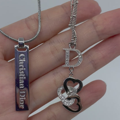 Christian Dior hearts necklace