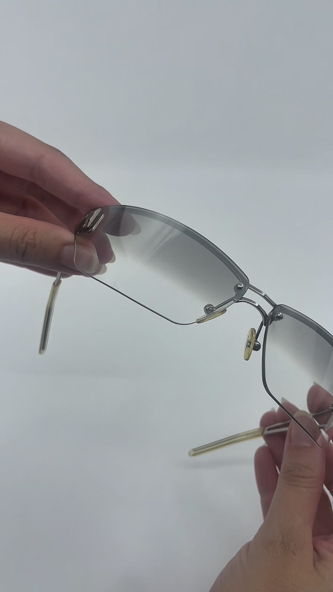 90'S VERSACE RIMLESS SUNGLASSES