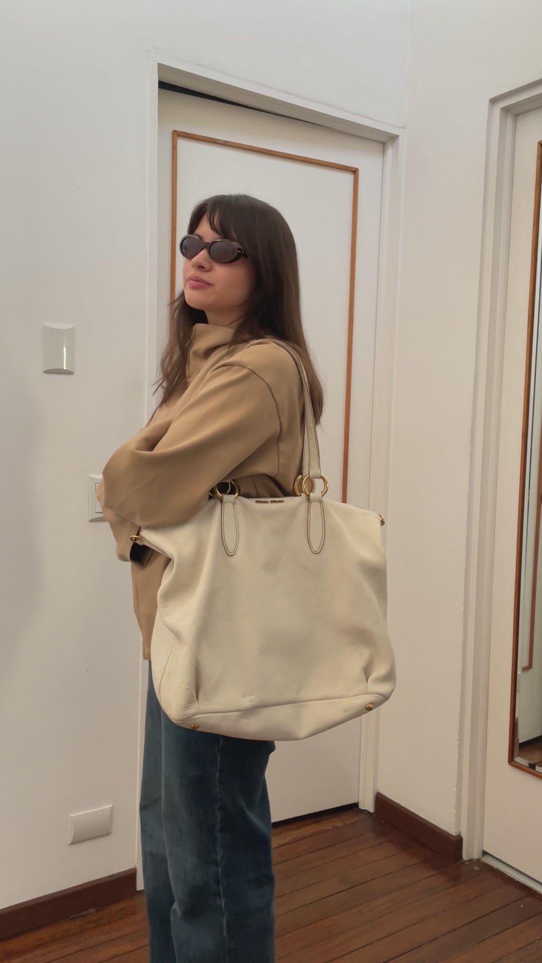 MIU MIU LEATHER XL BAG