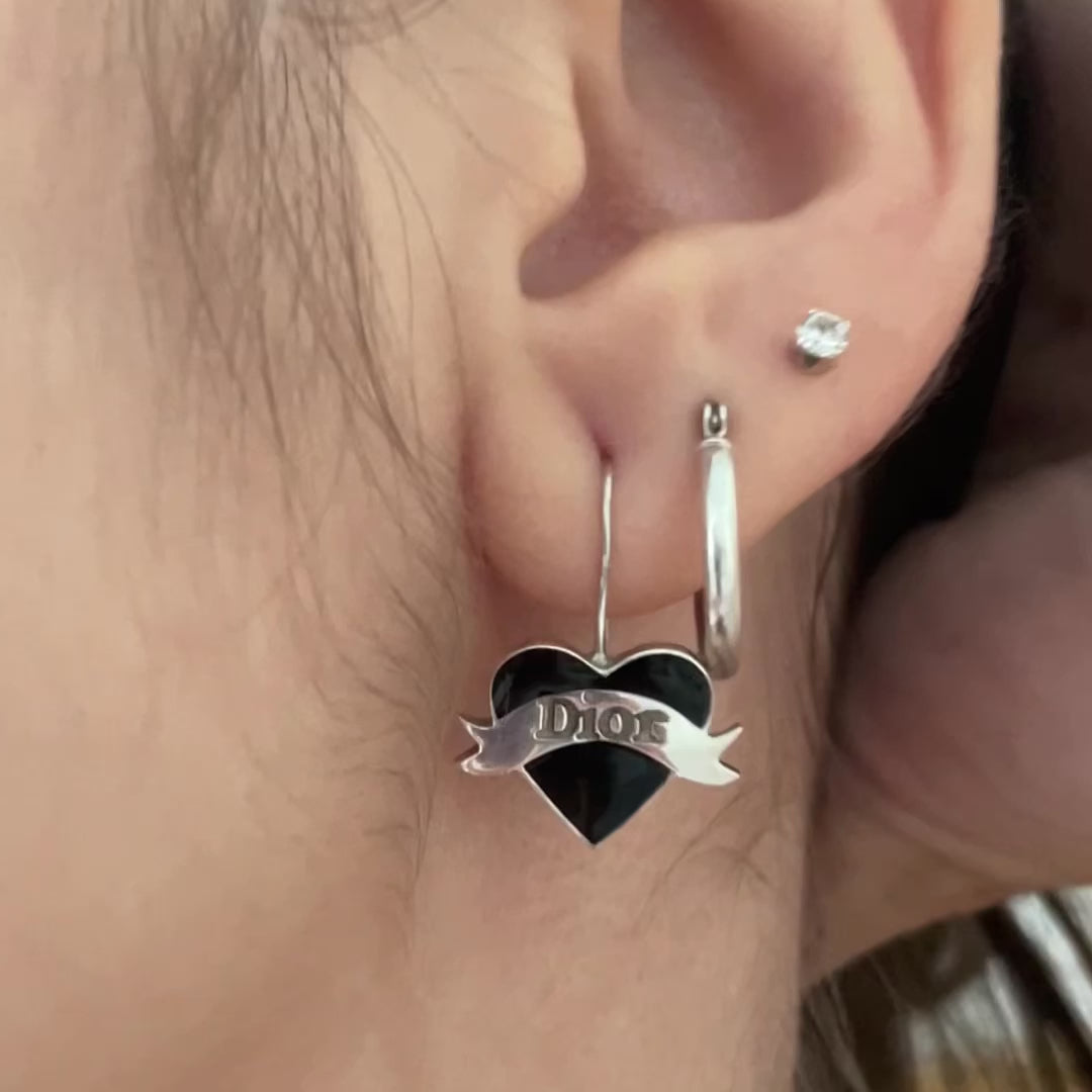 Christian Dior silver earrings