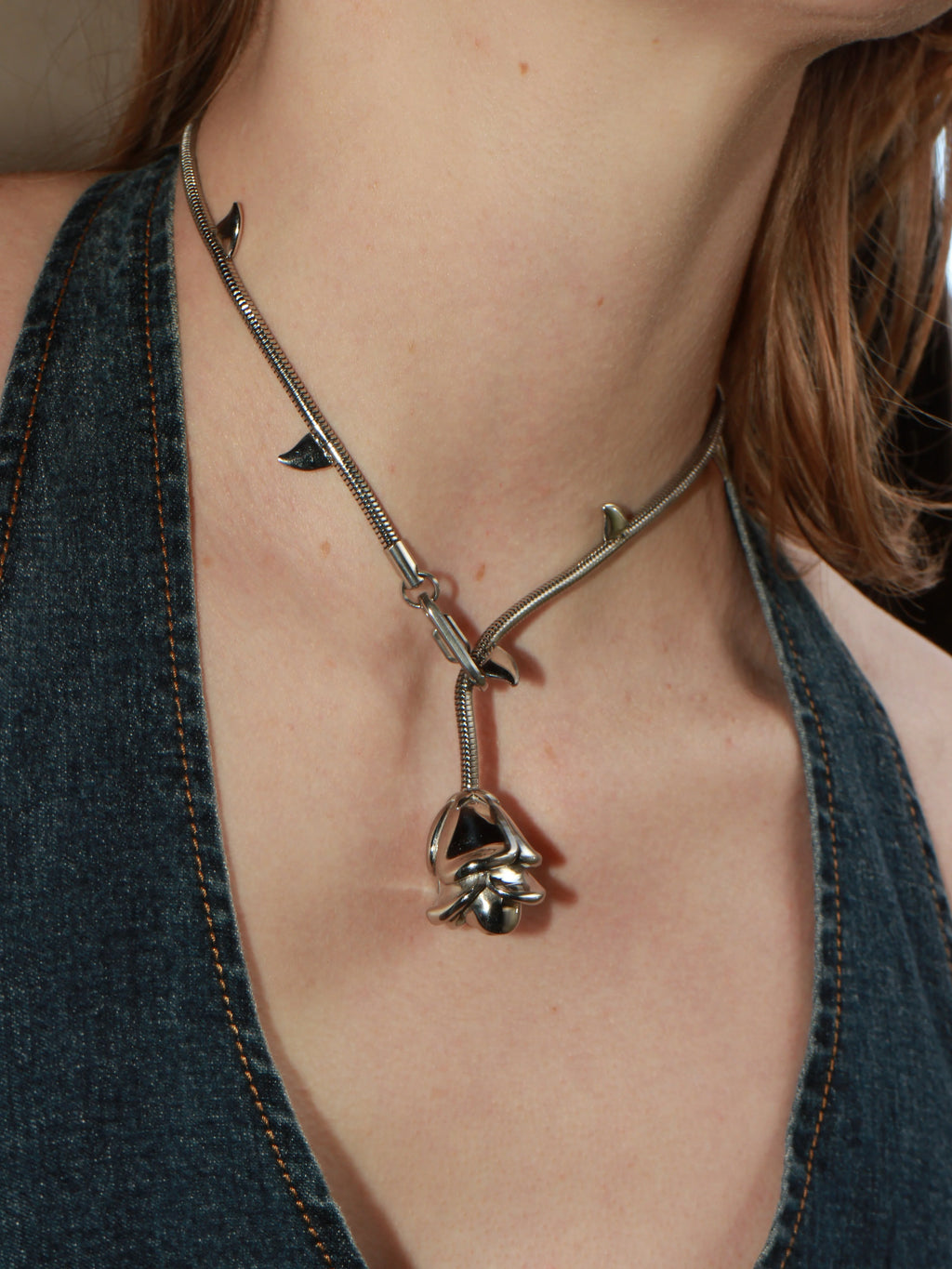 MARLAND BACKUS ROSEBUD NECKLACE
